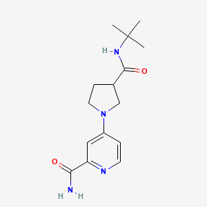 4-[3-(Tert-butylcarbamoyl)pyrrolidin-1-yl]pyridine-2-carboxamide