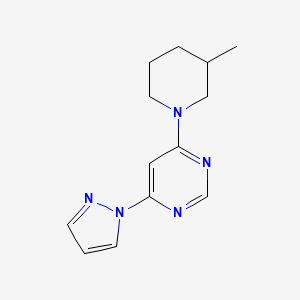 4-(3-methylpiperidin-1-yl)-6-(1H-pyrazol-1-yl)pyrimidine