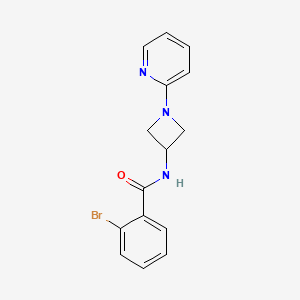 2-bromo-N-[1-(pyridin-2-yl)azetidin-3-yl]benzamide