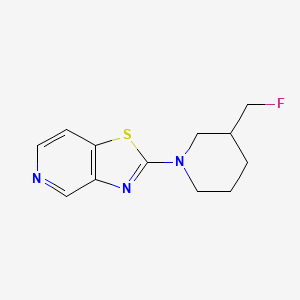 3-(Fluoromethyl)-1-{[1,3]thiazolo[4,5-c]pyridin-2-yl}piperidine