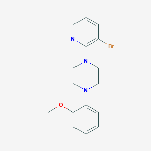 molecular formula C16H18BrN3O B12232180 1-(3-Bromopyridin-2-yl)-4-(2-methoxyphenyl)piperazine 