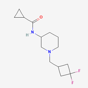 N-{1-[(3,3-difluorocyclobutyl)methyl]piperidin-3-yl}cyclopropanecarboxamide