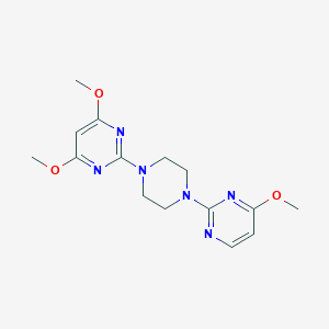 4,6-Dimethoxy-2-[4-(4-methoxypyrimidin-2-yl)piperazin-1-yl]pyrimidine