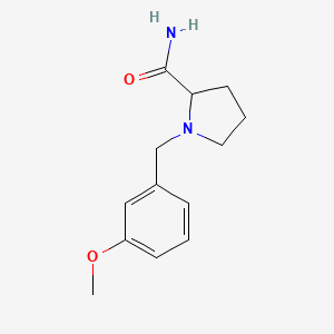 1-[(3-Methoxyphenyl)methyl]pyrrolidine-2-carboxamide