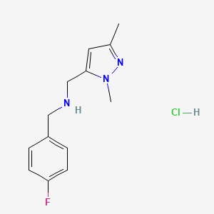 1-(1,3-dimethyl-1H-pyrazol-5-yl)-N-(4-fluorobenzyl)methanamine