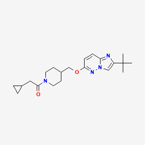 1-{4-[({2-Tert-butylimidazo[1,2-b]pyridazin-6-yl}oxy)methyl]piperidin-1-yl}-2-cyclopropylethan-1-one