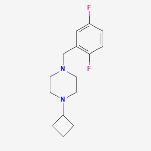 1-Cyclobutyl-4-[(2,5-difluorophenyl)methyl]piperazine