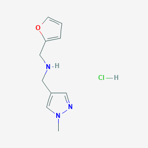 1-(2-furyl)-N-[(1-methyl-1H-pyrazol-4-yl)methyl]methanamine