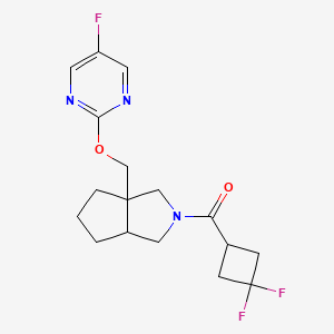 2-{[2-(3,3-Difluorocyclobutanecarbonyl)-octahydrocyclopenta[c]pyrrol-3a-yl]methoxy}-5-fluoropyrimidine