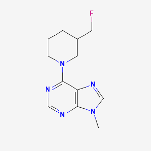 6-[3-(fluoromethyl)piperidin-1-yl]-9-methyl-9H-purine