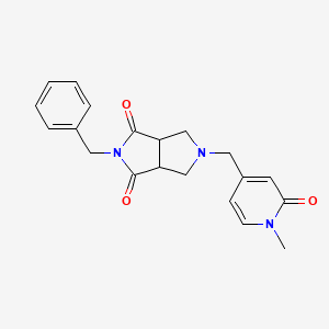 2-Benzyl-5-[(1-methyl-2-oxo-1,2-dihydropyridin-4-yl)methyl]-octahydropyrrolo[3,4-c]pyrrole-1,3-dione