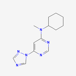 N-cyclohexyl-N-methyl-6-(1H-1,2,4-triazol-1-yl)pyrimidin-4-amine