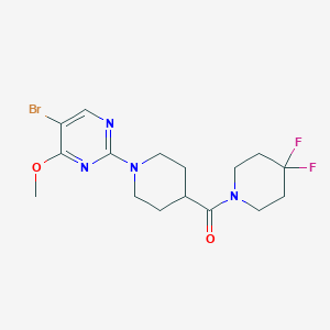 5-Bromo-2-[4-(4,4-difluoropiperidine-1-carbonyl)piperidin-1-yl]-4-methoxypyrimidine