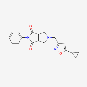 5-[(5-Cyclopropyl-1,2-oxazol-3-yl)methyl]-2-phenyl-octahydropyrrolo[3,4-c]pyrrole-1,3-dione