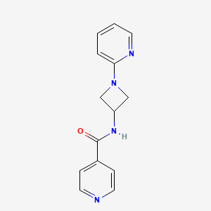 N-[1-(pyridin-2-yl)azetidin-3-yl]pyridine-4-carboxamide