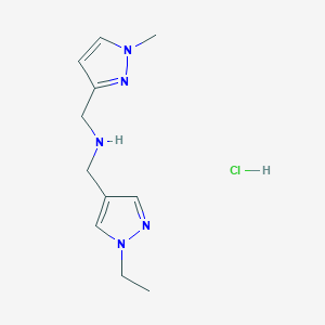 1-(1-ethyl-1H-pyrazol-4-yl)-N-[(1-methyl-1H-pyrazol-3-yl)methyl]methanamine