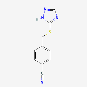 4-[(4H-1,2,4-triazol-3-ylsulfanyl)methyl]benzonitrile