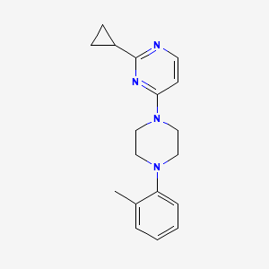 2-Cyclopropyl-4-[4-(2-methylphenyl)piperazin-1-yl]pyrimidine