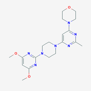 4-{6-[4-(4,6-Dimethoxypyrimidin-2-yl)piperazin-1-yl]-2-methylpyrimidin-4-yl}morpholine