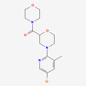 4-(5-Bromo-3-methylpyridin-2-yl)-2-(morpholine-4-carbonyl)morpholine