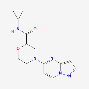 N-cyclopropyl-4-{pyrazolo[1,5-a]pyrimidin-5-yl}morpholine-2-carboxamide