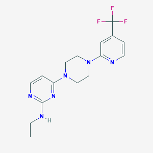 N-ethyl-4-{4-[4-(trifluoromethyl)pyridin-2-yl]piperazin-1-yl}pyrimidin-2-amine