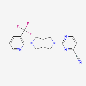 2-{5-[3-(Trifluoromethyl)pyridin-2-yl]-octahydropyrrolo[3,4-c]pyrrol-2-yl}pyrimidine-4-carbonitrile