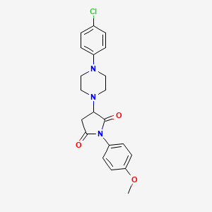 3-[4-(4-Chlorophenyl)piperazin-1-yl]-1-(4-methoxyphenyl)pyrrolidine-2,5-dione