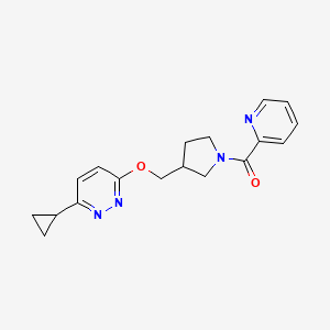 3-Cyclopropyl-6-{[1-(pyridine-2-carbonyl)pyrrolidin-3-yl]methoxy}pyridazine