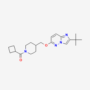 4-[({2-Tert-butylimidazo[1,2-b]pyridazin-6-yl}oxy)methyl]-1-cyclobutanecarbonylpiperidine