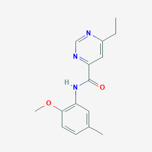 6-ethyl-N-(2-methoxy-5-methylphenyl)pyrimidine-4-carboxamide