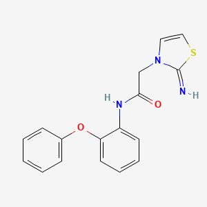 molecular formula C17H15N3O2S B1223243 2-(2-亚氨基-3-噻唑基)-N-(2-苯氧基苯基)乙酰胺 