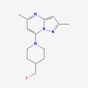 1-{2,5-Dimethylpyrazolo[1,5-a]pyrimidin-7-yl}-4-(fluoromethyl)piperidine