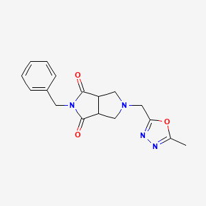 2-Benzyl-5-[(5-methyl-1,3,4-oxadiazol-2-yl)methyl]-octahydropyrrolo[3,4-c]pyrrole-1,3-dione