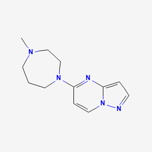 1-Methyl-4-{pyrazolo[1,5-a]pyrimidin-5-yl}-1,4-diazepane