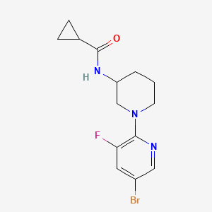 N-[1-(5-bromo-3-fluoropyridin-2-yl)piperidin-3-yl]cyclopropanecarboxamide