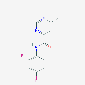 N-(2,4-difluorophenyl)-6-ethylpyrimidine-4-carboxamide