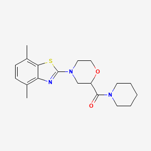 4,7-Dimethyl-2-[2-(piperidine-1-carbonyl)morpholin-4-yl]-1,3-benzothiazole