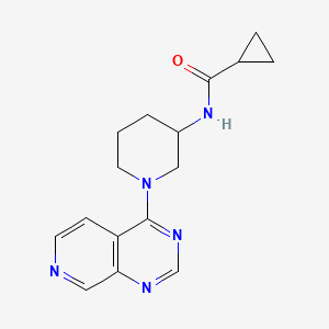 molecular formula C16H19N5O B12232556 N-(1-{pyrido[3,4-d]pyrimidin-4-yl}piperidin-3-yl)cyclopropanecarboxamide 