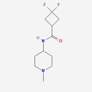 3,3-difluoro-N-(1-methylpiperidin-4-yl)cyclobutane-1-carboxamide