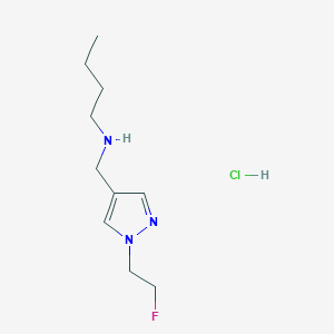 butyl{[1-(2-fluoroethyl)-1H-pyrazol-4-yl]methyl}amine