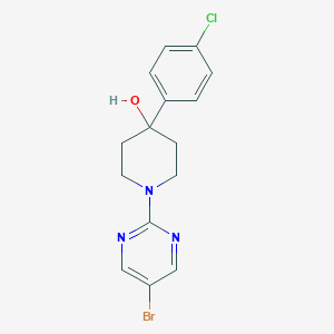 1-(5-Bromopyrimidin-2-yl)-4-(4-chlorophenyl)piperidin-4-ol