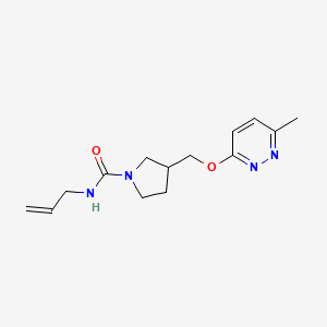 3-{[(6-methylpyridazin-3-yl)oxy]methyl}-N-(prop-2-en-1-yl)pyrrolidine-1-carboxamide