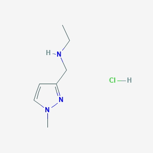 N-[(1-methylpyrazol-3-yl)methyl]ethanamine;hydrochloride