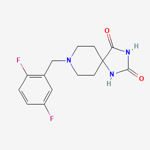 8-[(2,5-Difluorophenyl)methyl]-1,3,8-triazaspiro[4.5]decane-2,4-dione