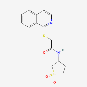 N-(1,1-dioxidotetrahydrothiophen-3-yl)-2-(isoquinolin-1-ylsulfanyl)acetamide