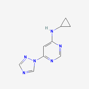 N-cyclopropyl-6-(1H-1,2,4-triazol-1-yl)pyrimidin-4-amine