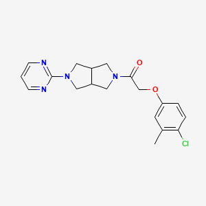 2-(4-Chloro-3-methylphenoxy)-1-[5-(pyrimidin-2-yl)-octahydropyrrolo[3,4-c]pyrrol-2-yl]ethan-1-one