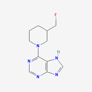 6-[3-(fluoromethyl)piperidin-1-yl]-9H-purine