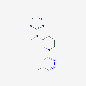 molecular formula C17H24N6 B12232763 N-[1-(5,6-dimethylpyridazin-3-yl)piperidin-3-yl]-N,5-dimethylpyrimidin-2-amine 